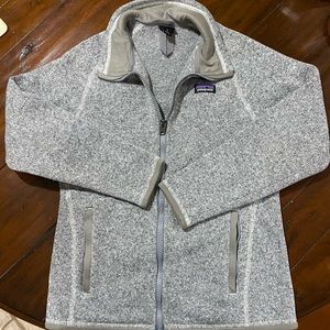 Patagonia Better Sweater Full Zip Fleece Jacket Heathered Gray Kids' Large / 12